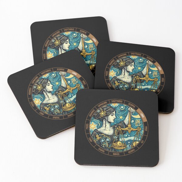 Item preview, ZODIAC Libra - Astrological LIBRA - LIBRA - ZODIAC sign - Van Gogh style - 10 designed and sold by ArtProjectShop.
