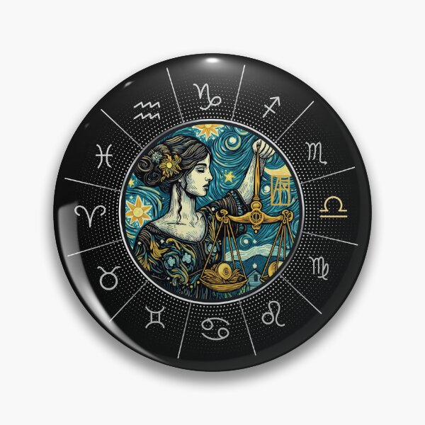 Item preview, ZODIAC Libra - Astrological LIBRA - LIBRA - ZODIAC sign - Van Gogh style - 11 designed and sold by ArtProjectShop.