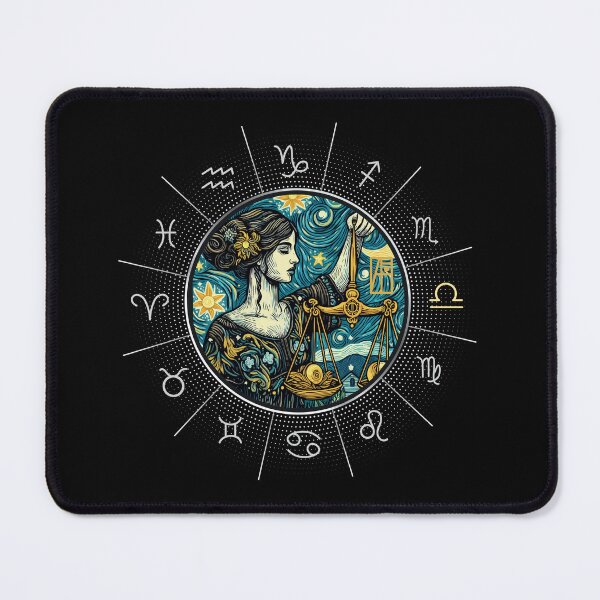 Item preview, ZODIAC Libra - Astrological LIBRA - LIBRA - ZODIAC sign - Van Gogh style - 11 designed and sold by ArtProjectShop.