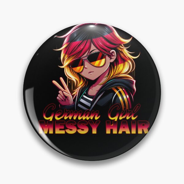 Item preview, GERMAN GIRL MESSY HAIR designed and sold by Echonn.