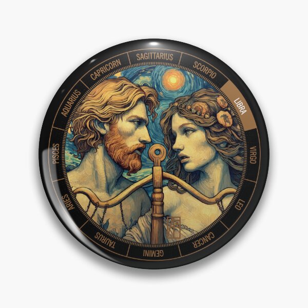Item preview, ZODIAC Libra - Astrological LIBRA - LIBRA - ZODIAC sign - Van Gogh style - 13 designed and sold by ArtProjectShop.