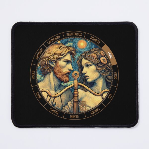 Item preview, ZODIAC Libra - Astrological LIBRA - LIBRA - ZODIAC sign - Van Gogh style - 13 designed and sold by ArtProjectShop.