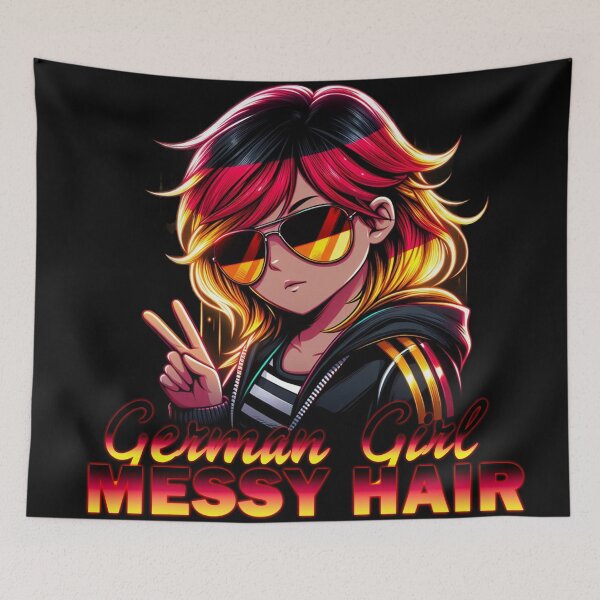 Item preview, GERMAN GIRL MESSY HAIR designed and sold by Echonn.