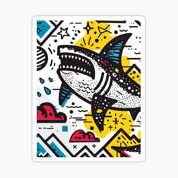 Item preview, Daring Doodle of the Deep Blue designed and sold by Retro Type.