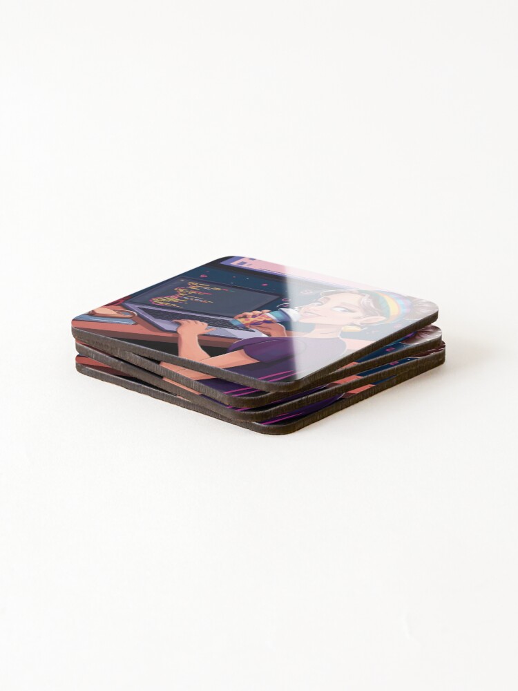 Thumbnail 4 of 5, Coasters (Set of 4), Software Tester at Work designed and sold by softwaretesting.