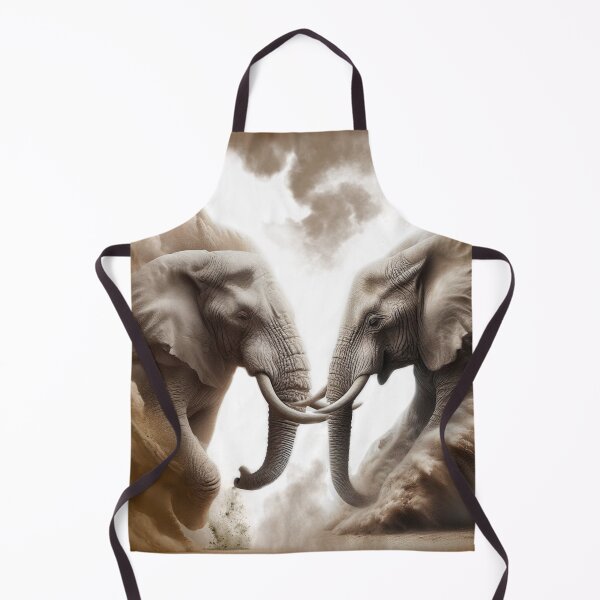 Item preview, Elephant Bull Stand Off designed and sold by johnnyssandart.
