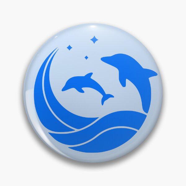 Item preview, Dolphins Jumping Waves designed and sold by HolidayBug.