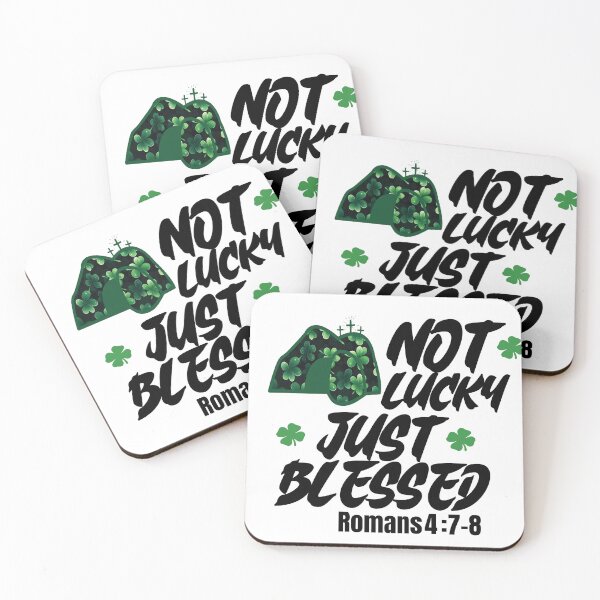 Item preview, Blessed Beyond Luck: Romans 4:7-8 St. Patrick's Day Tee designed and sold by NEWDESINGS12.