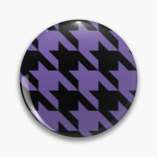 Item preview, Violet and black houndstooth pattern designed and sold by LinDraws.