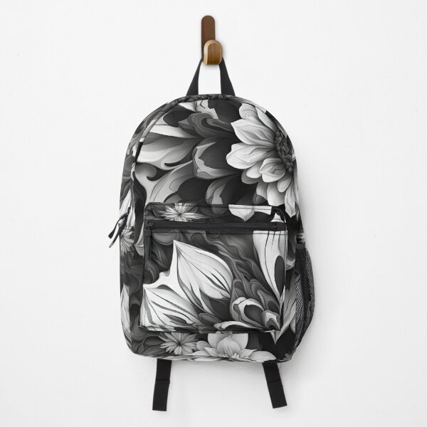 Item preview, Black And White Flower Blossom Pattern designed and sold by MoriFantasy.