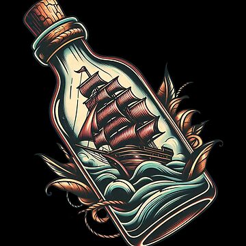 Tattoo 2024 Flash (Ship in a Bottle)