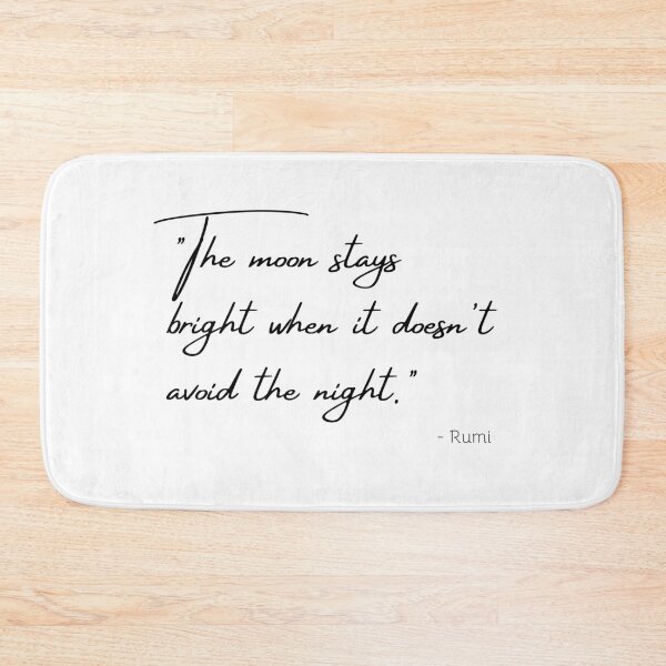 Item preview, "The moon stays bright when it doesn't avoid the night." designed and sold by Poemit.