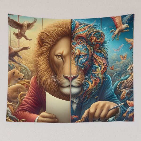 Item preview, A Lion's Yearning for the Wilderness designed and sold by ki-mer-a.