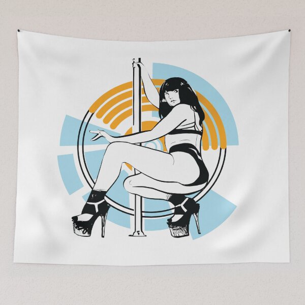 Item preview, A Abstract Aesthetic Pole Dancer Sticker designed and sold by Soratern.