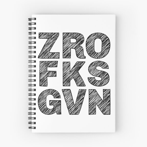 Item preview, ZRO FKS GVN (Zero F*cks Given) designed and sold by LyndaNoel Design.