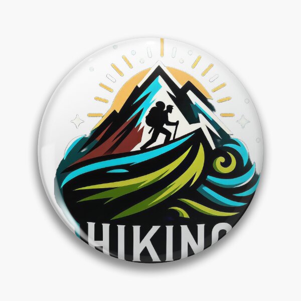 Item preview, Vibrant Trails: Hiking Logo designed and sold by ZipperDragon88.