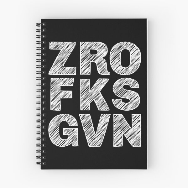 Item preview, ZRO FKS GVN (Zero F*cks Given) (White) designed and sold by LyndaNoel Design.