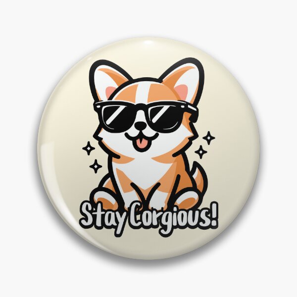 Item preview, Stay Corgious! Cute Corgi Pun designed and sold by PMCreative.