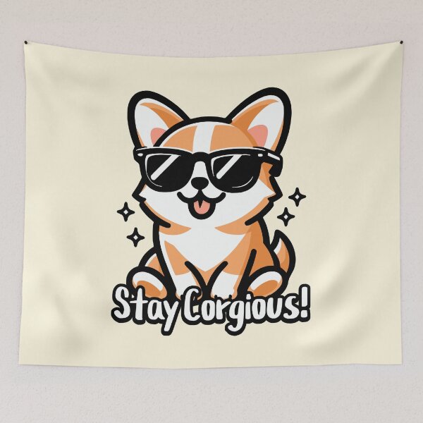 Item preview, Stay Corgious! Cute Corgi Pun designed and sold by PMCreative.