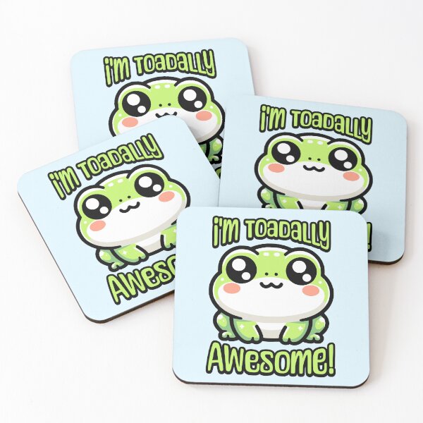 Item preview, I'm Toadally Awesome! Cute Toad Pun designed and sold by PMCreative.