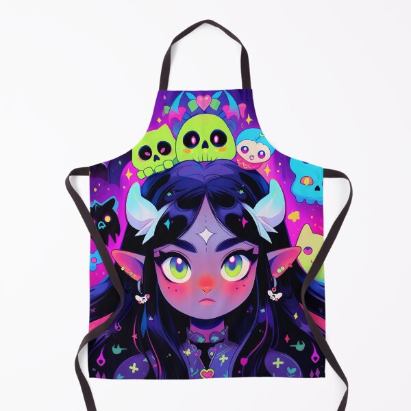 Item preview, Neon Mystical Charm Anime Girl designed and sold by bubblegoth.