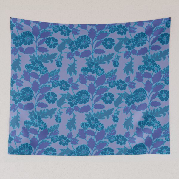 Item preview, Baroque flower green-blue-purple version designed and sold by GENEST-V.