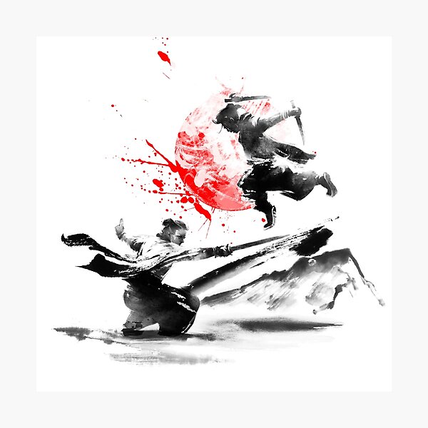 Samurai Duel Photographic Print