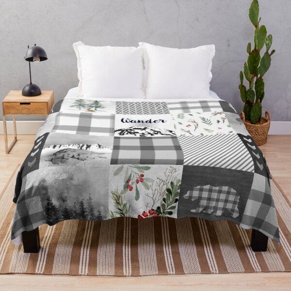Item preview, Wander Urban Lodge Patchwork Western Art designed and sold by Glimmersmith.