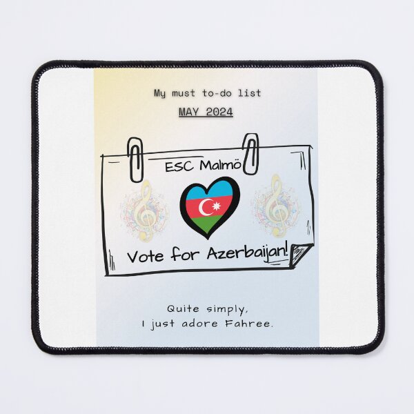 Item preview, EUROVISION SONG CONTEST 2024, VOTE FOR AZERBAIJAN designed and sold by CreativeBizarre.