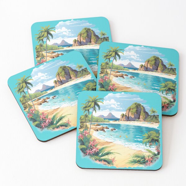 Item preview, "Paraíso encontrado: playa tropical y caldera" designed and sold by Art-Vortex-fr.