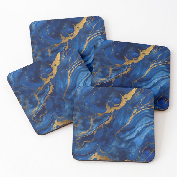 Item preview, GRANT marble  gold blue designed and sold by ProzixART.