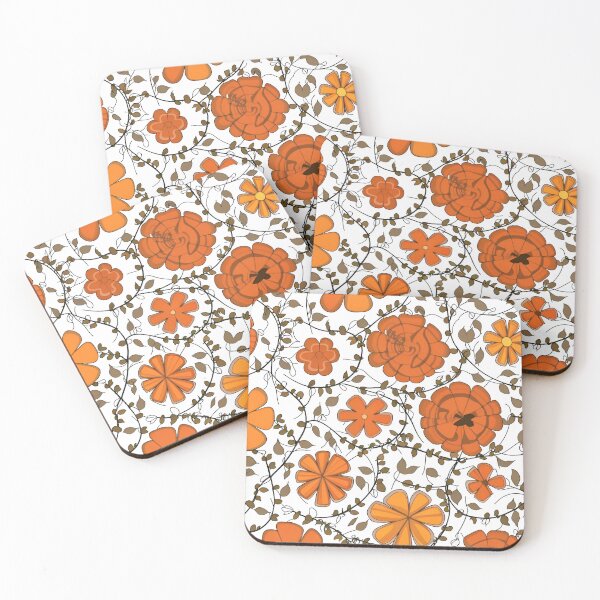 Item preview, Beautiful Orange Floral designed and sold by Printtplus.