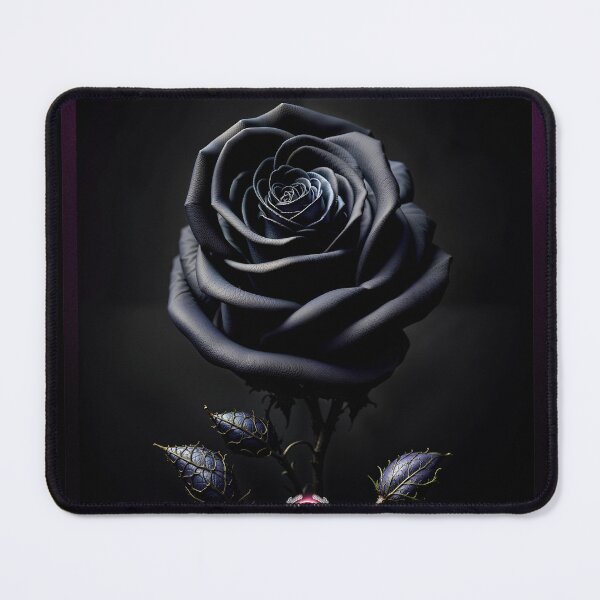 Item preview, Black Rose With Buds Beautiful AI Concept Art by Xzendor7 designed and sold by Xzendor7 Digital Art Creations.