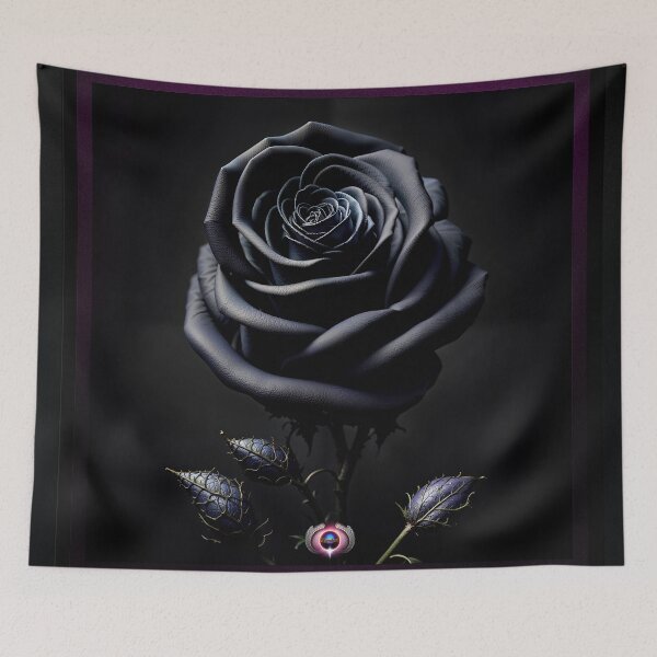 Item preview, Black Rose With Buds Beautiful AI Concept Art by Xzendor7 designed and sold by Xzendor7 Digital Art Creations.