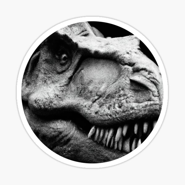 Tyrannosaurus Rex, Fleisch fressender Dinosaurier im Kreis Sticker