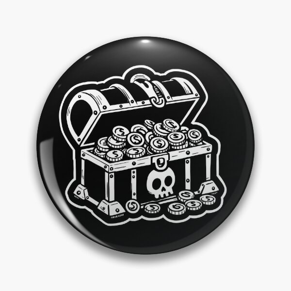 Item preview, Skull pirate chest with doubloons designed and sold by EricSticks.