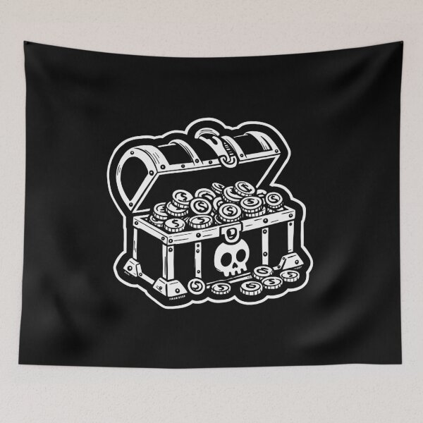 Item preview, Skull pirate chest with doubloons designed and sold by EricSticks.