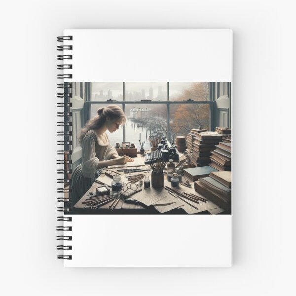 Item preview, A girl writing books  designed and sold by mermaidstribe.