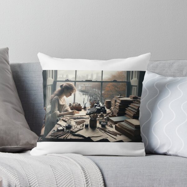 Item preview, A girl writing books  designed and sold by mermaidstribe.
