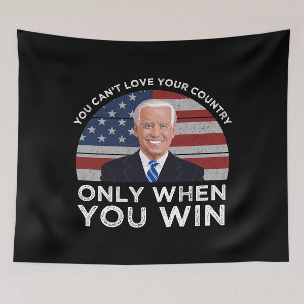 Item preview, You Can't Love Your Country Only When You Win designed and sold by Cat Lady Designs.