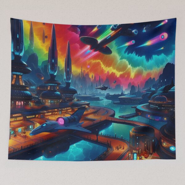 Item preview, Spaceport Docks #4 designed and sold by manbaito.