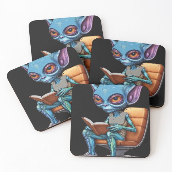 Item preview, Alien Comfortably Reading Sci-Fi Book designed and sold by Ketique.