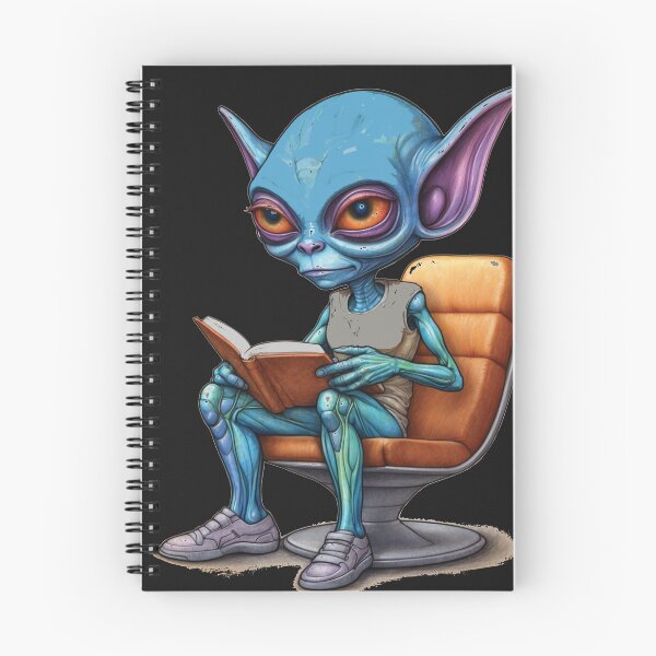 Item preview, Alien Comfortably Reading Sci-Fi Book designed and sold by Ketique.