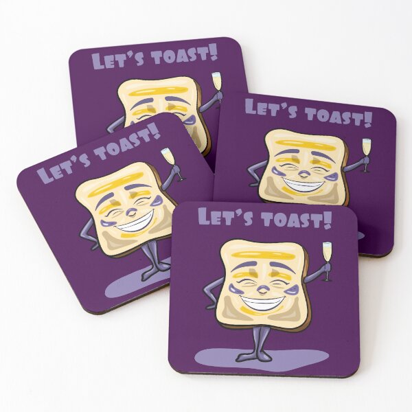 Item preview, Let's toast!  designed and sold by Scrabbly Doodles.