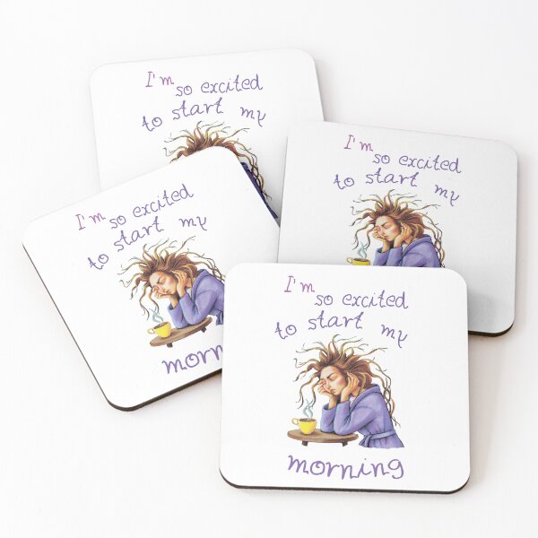 Item preview, Funny text about welcoming a new day designed and sold by MagelliShop.