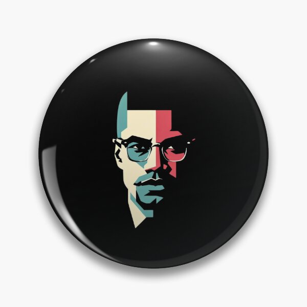 Item preview, Malcolm X Portrait: Powerful T-Shirt Image designed and sold by Gatsbird Design.