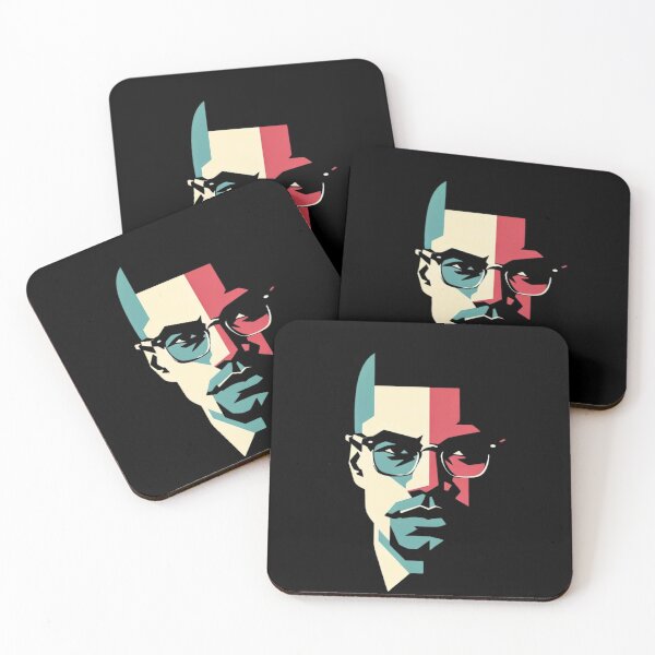 Artikelvorschau, Malcolm X Porträt: kraftvolles T-Shirt-Bild entworfen und verkauft von Gatsbird Design.