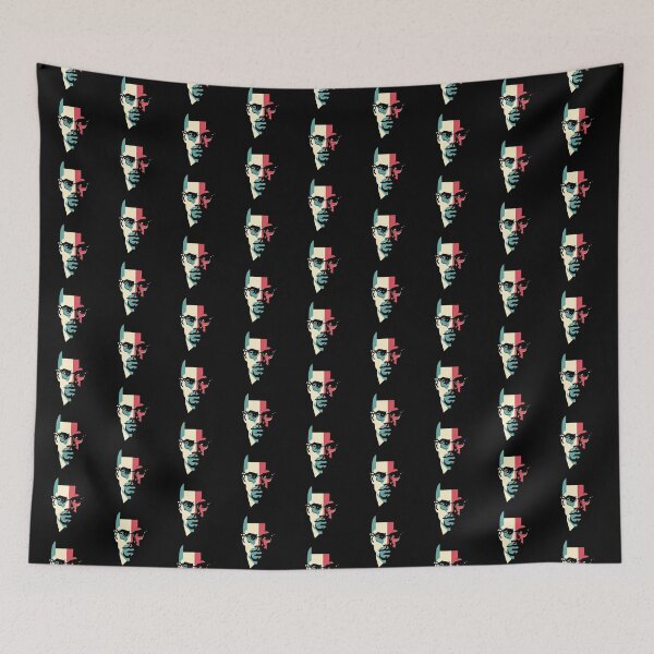 Item preview, Malcolm X Portrait: Powerful T-Shirt Image designed and sold by Gatsbird Design.