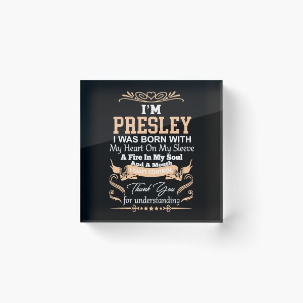 Artikelvorschau, Definition des Mädchennamens Presley entworfen und verkauft von Share-me.
