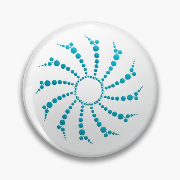 Item preview, Teal Dot Mandala Sunburst designed and sold by Cardiff Creative.